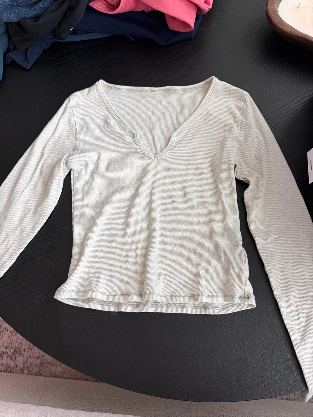 gymshark ribbed long sleeve top